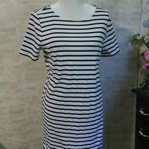 Lumiere Women's striped short sleeve dress summer